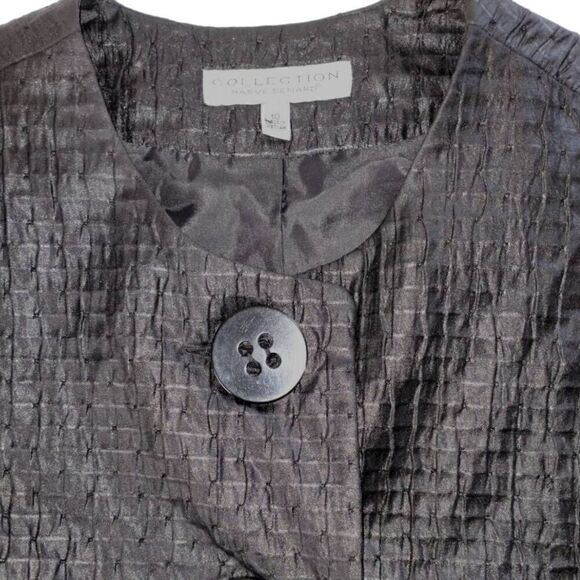 Harve Benard Womens Coat Sz 10 Silk Texture Opera Evening Retroglam Royalty VTG‎ - Picture 4 of 13